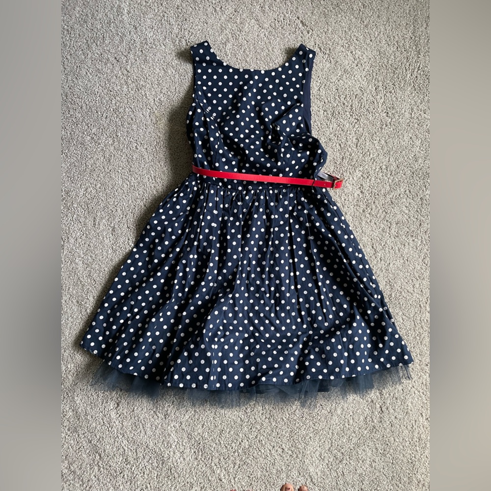NWOT Emerald Sundae Junior Dress. Size 7. Polka dots print